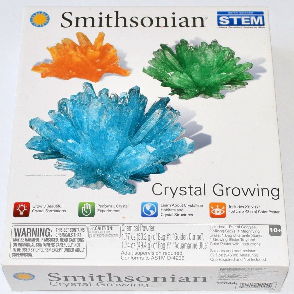 NEW STEM Smithsonian Crystal Growing Set
